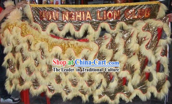 Long Sheep Fur Lion Dancing Body Set