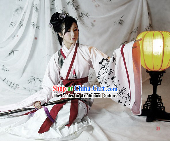 Chinese Landscape Painting Hanfu Clothing Set