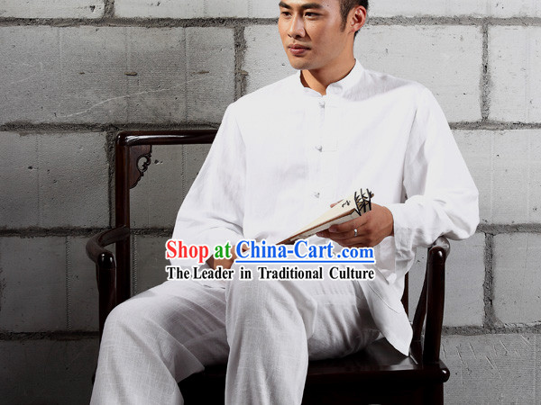 Traditional Chinese Meditation Monk Clothing for Men