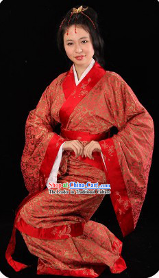 Ancient Chinese Imperial Princess Hanfu Clothing Complete Set