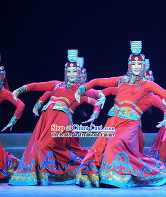 Traditional Mongolian Dance Costume for Women