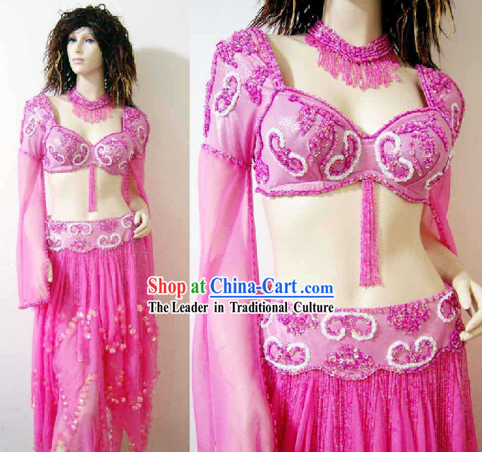 Professional Dancer Belly Dance Costumes Complete Set