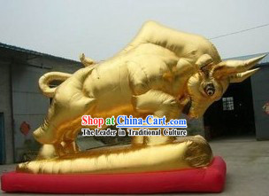 Large Inflatable Golden Ox