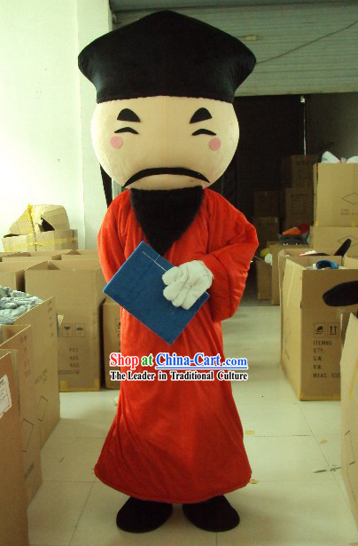 Ancient Chinese Teacher Mascot Costumes Complete Set