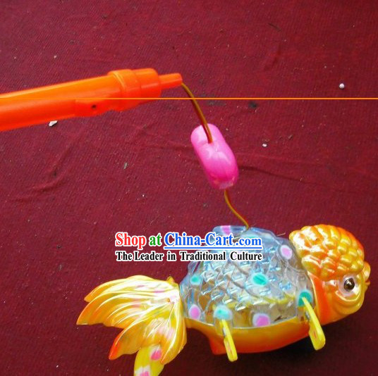 Chinese Happy Festival Celebration Goldfish Lantern