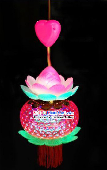 Chinese Happy Festival Celebration Lotus Lantern