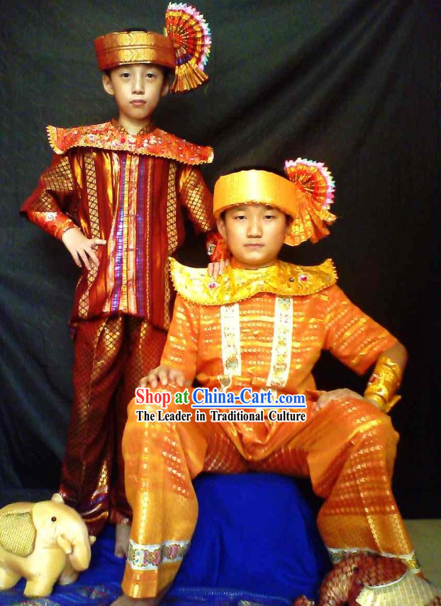 Traditional Thailand Prince Clothing for Children