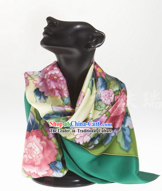 Chinese Beijing Rui Fu Xiang Silk Scarf