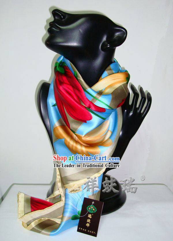 Chinese Silk Beijing Rui Fu Xiang Scarf for Women