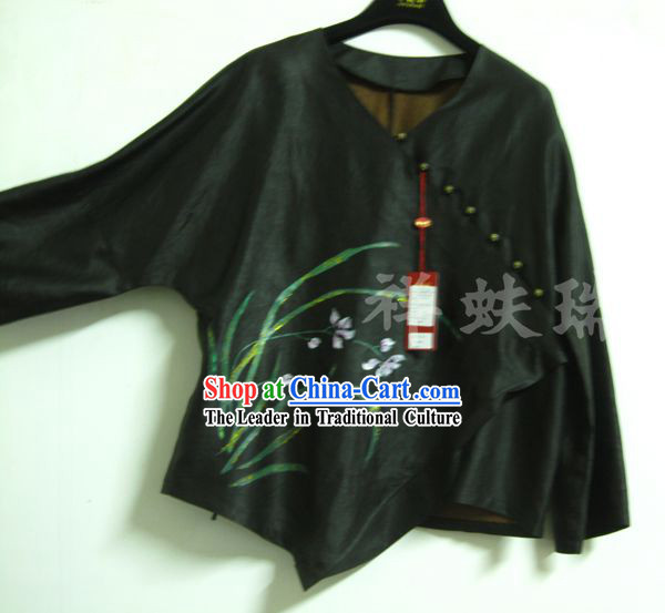 Traditional China Beijing Rui Fu Xiang Xiang Yun Sha Jacket for Women