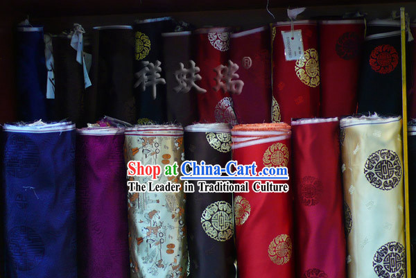 Traditional Chinese Beijing Rui Fu Xiang Silk Fabric