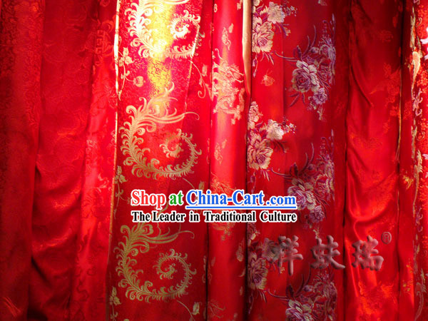 Traditional Chinese Beijing Rui Fu Xiang Silk Fabric