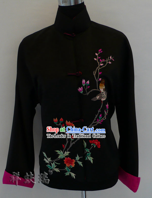 Beijing Rui Fu Xiang Silk Embroidered Tang Suit for Women