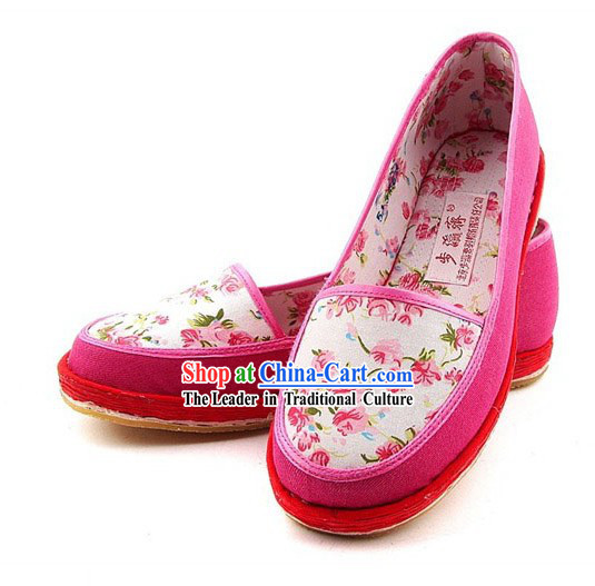 Chinese Classic Handmade Bu Ying Zhai Cloth Shoes for Women