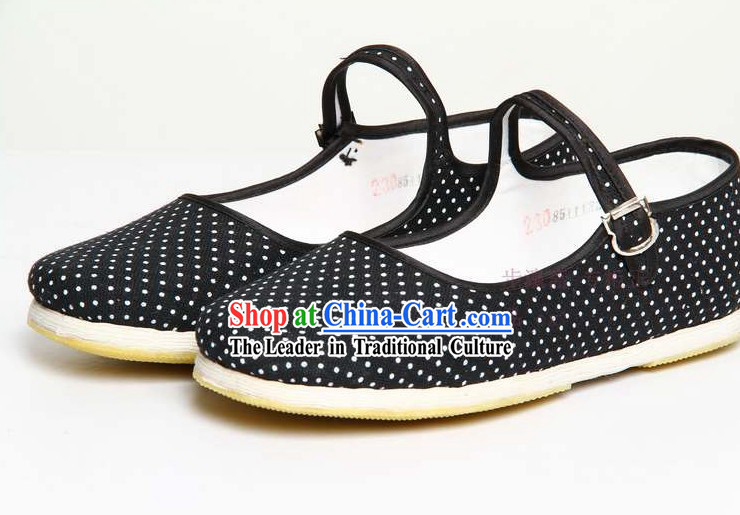 Chinese Classic Handmade Bu Ying Zhai Cloth Shoes for Women