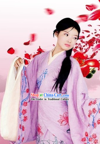 Chinese Handmade National Clothing Complete Set for Women