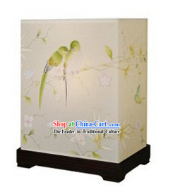 Chinese Classical Hand Painted Silk Floor Lantern