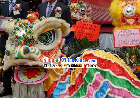 Handmade FUT SAN Southern Celebration Lion Dance Costumes Complete Set