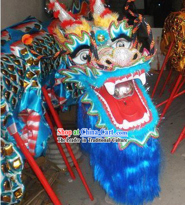 Traditional Chinese Golden Armor Dragon Dance Costume Complete Set for Children