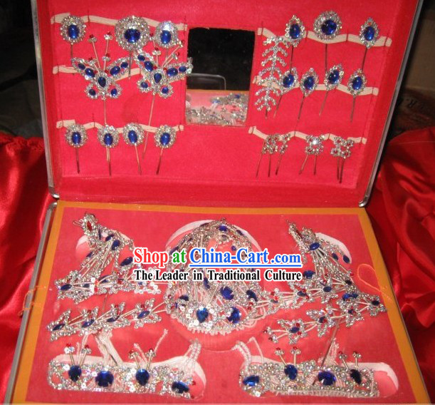 Traditional Chinese Opera Dan Qingyi Headpiece Set