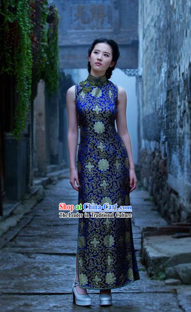 Chinese Classical Long Cheongsam