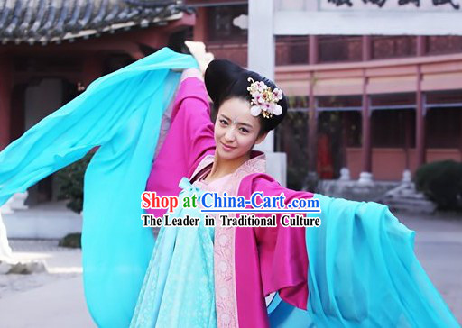 Ancient Tang Dynasty Beauty Dancing Costume