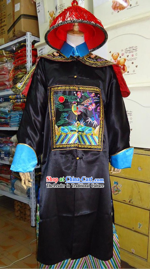 Qing Dynasty Official Vestment Costumes and Hat