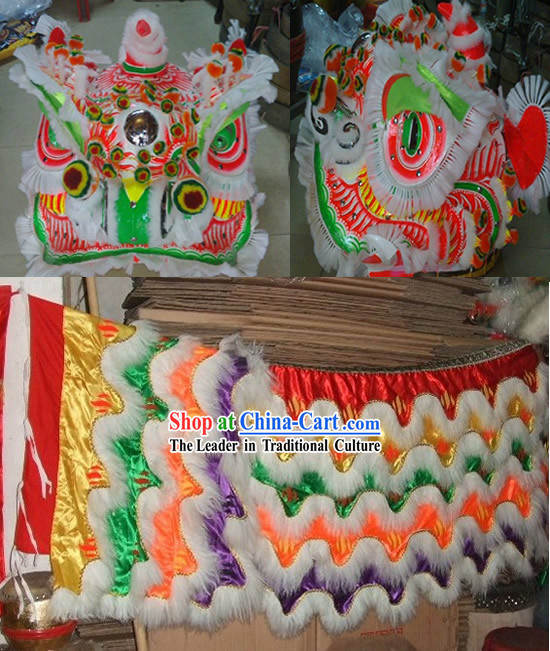 Ancient Chinese Style Lion Dancing Costume Complete Set