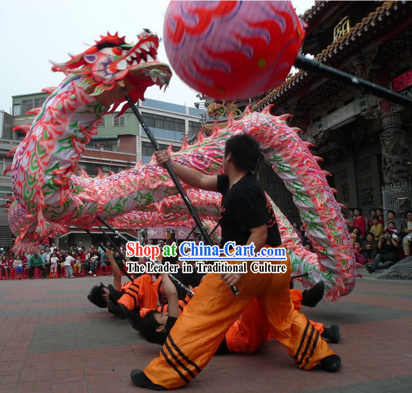 Traditional Luminous Dragon Dancing Costume Complete Set