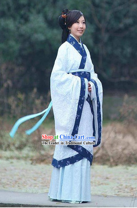 Ancient Chinese Women Beauty Hanfu Clothing Complete Set