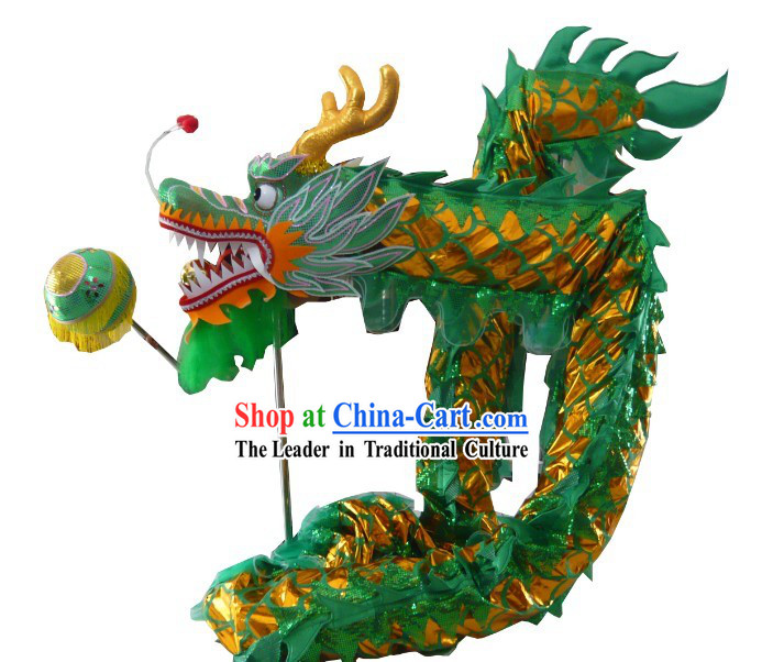 Shinning Green Dragon Dance Costumes Complete Set