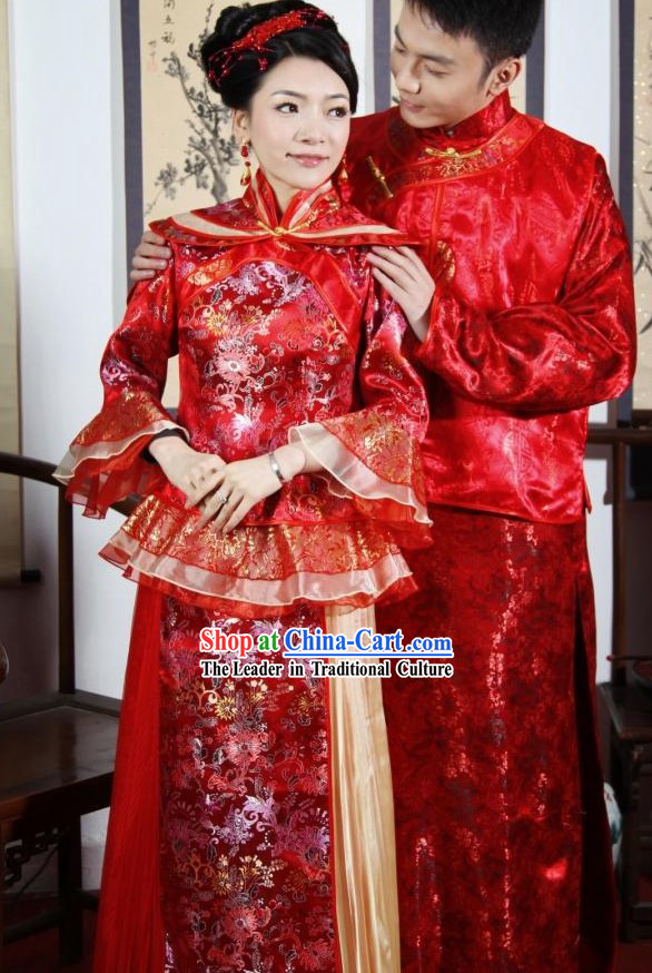 traditional chinese men's wedding clothes