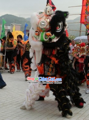 Unique Double Colors Lion Dance Costumes