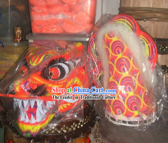 Fish Pattern Luminescent Dragon Dance Costume Complete Set