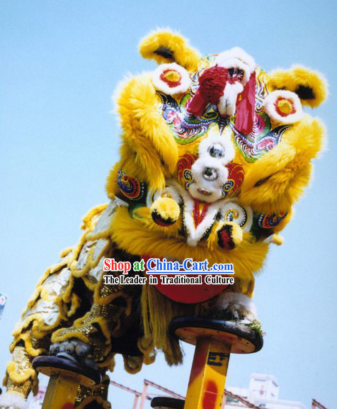 Old Style Fut San Lion Dance Costumes Complete Set