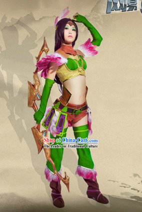 Ancient Chinese SD Swordswoman Costume Complete Set