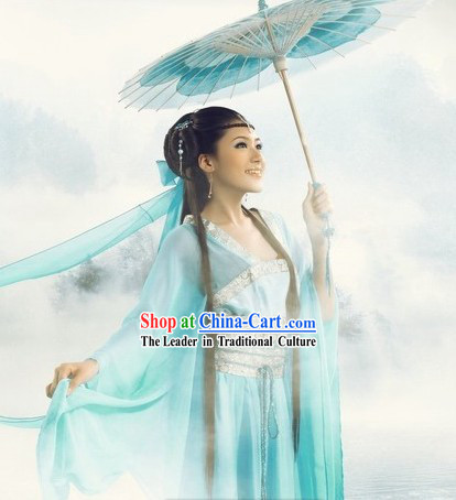 Romantic Light Blue Lady Costumes