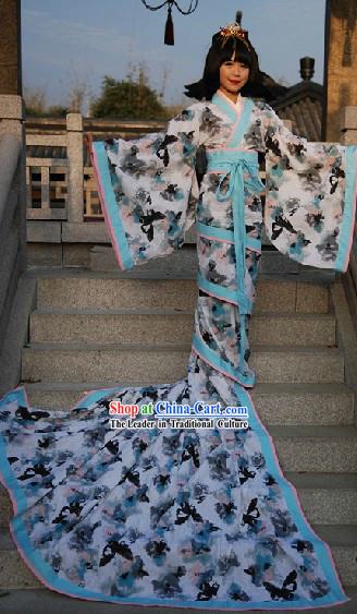 Ancient Chinese Fish Tail Butterfly Clothing Complete Set