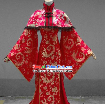 Chinese Classical Red Female Wedding Dress