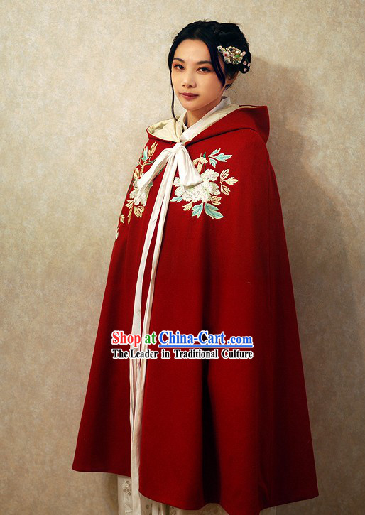 Ancient Chinese Red Princess Cape