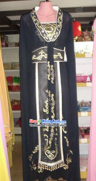 Ancient Chinese Black Palace Embroidered Costumes