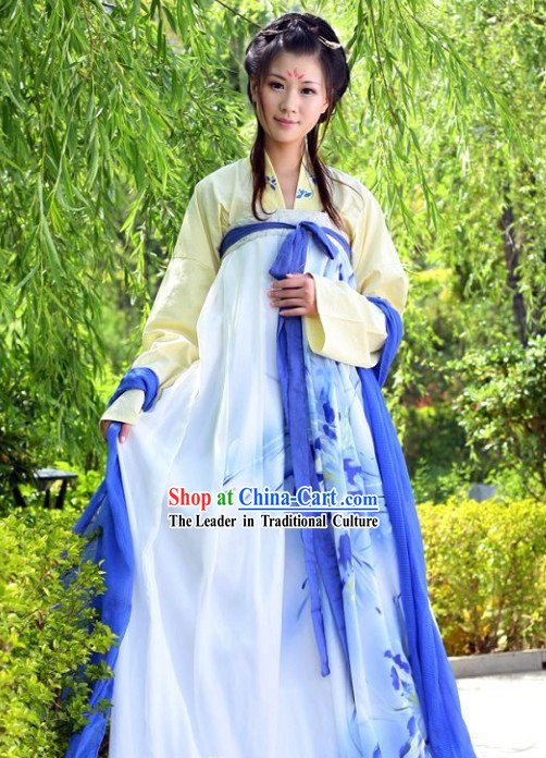 Ancient Chinese Qi Xiong Ruqun Clothing Complete Set for Girls