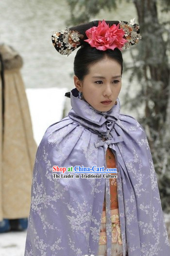 Qing Dynasty Princess Plum Blossom Cape for Women