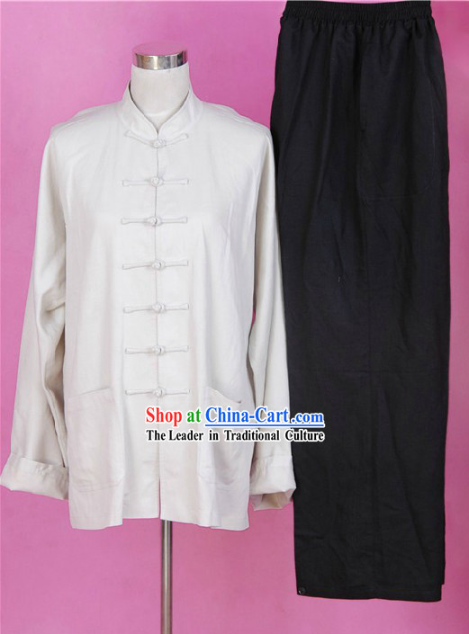 Bruce Lee Style Chinese Flax Martial Arts Costumes for Men