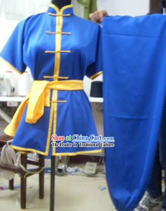 Blue Mandarin Kung Fu Tournament Competition Uniforms for Women