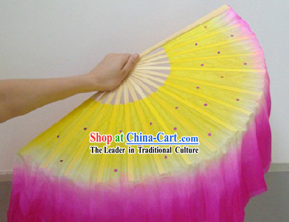 Chinese Silk Double Sided Dance Fan