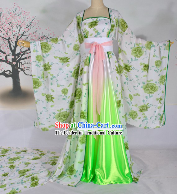 Ancient Chinese Tang Dynasty Female Palace Clothing Complete Set for Women