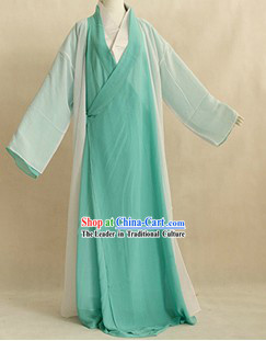 Ancient Chinese Fairytale Character Green Costumes for Women