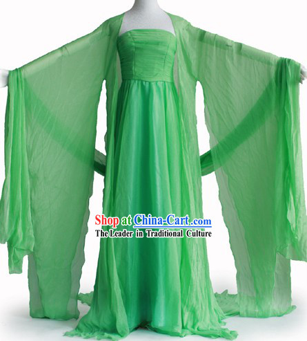 Tang Dynasty Green Lady Clothes Complete Set