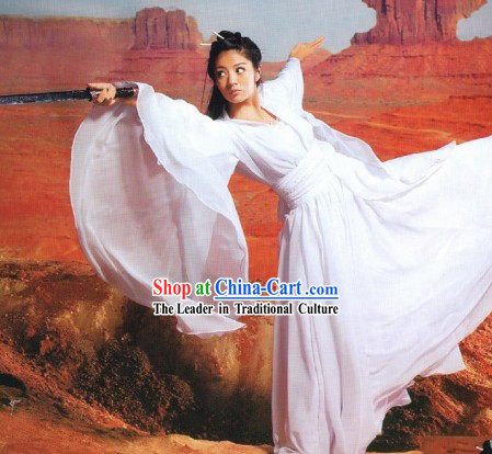 Ancient Chinese Swords Woman Costumes Complete Set